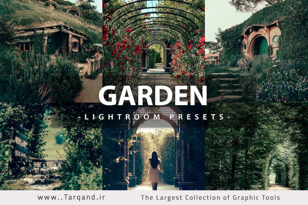 6 پریست حرفه ای لایتروم باغچه Garden
