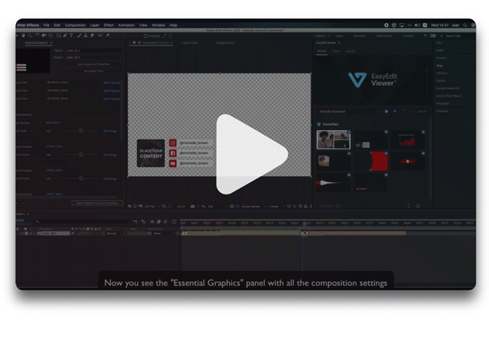 دانلود کیت المان های یوتیوب برای ساخت موشن گرافیک در افترافکت به همراه آموزش ویدئویی - Youtube Starter Pack 4K