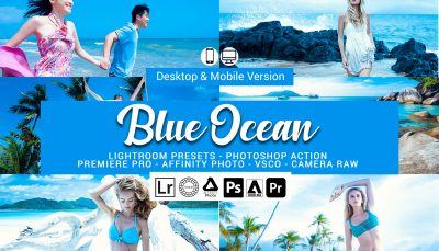 20 پریست لایت روم آبی رنگ Blue Ocean