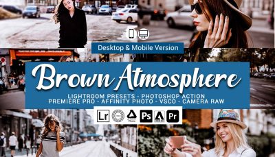 24 پریست لایت روم قهوه ای رنگ Brown Atmosphere